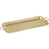 J-Line plateau mile mat metaal goud large 42x18.4x1.3cm