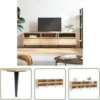 The Living Store TV-meubel Sonoma Eiken - 150 x 30 x 44.5 cm - Veel opbergruimte
