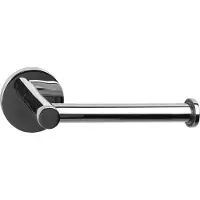 QUVIO Toiletrolhouder - RVS - 6 x 16 x 8 cm - Zilver