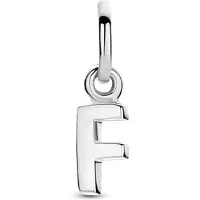 The Jewelry Collection Zilver Gerhodineerde Hanger letter F 1333746