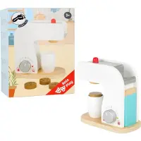 Small Foot koffiemachine hout wit 17 x 9 x 18 cm