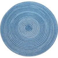 Krumble Placemat rond - Diameter 36 cm - Blauw