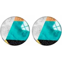 Charme Bijoux Clip Oorbellen- Marisa - 2 cm turquoise