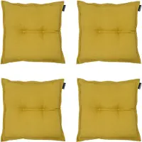 Madison zitkussen panama mustard ca. set van 4