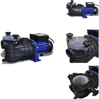 vidaXL Zwembadfilter - Zwembadfilters - Zwembadpomp - Zwembadpompen - Elektrische zwembadpomp 500W blauw