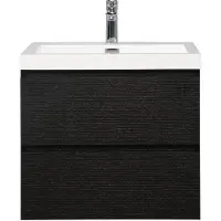Guido Gusto Badkamermeubel Summer 60cm zwart eiken