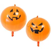 Hobi - 2 pompoen ballonnen - Decoratie > Muur-, deur- en raamdecoratie