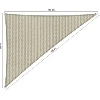 Shadow Comfort Driehoek 90 3,00x4,00x5,00 m Sahara Sand
