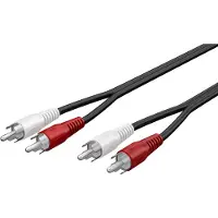 Pro Stereo-verbindingskabel 2x RCA, 20 m