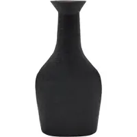 Deco4yourhome - Bloemenvaas - Kunstbloemen - Zwart - Lana - 22.5cm hoog