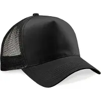 Beechfield 2 pack Snapback Trucker Zwart Zwart
