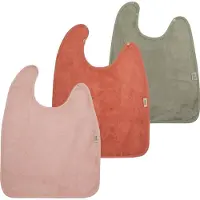 Timboo - Slab XXL 37x50cm - set van 3 - The cuddly softness of bamboo - Misty Rose / Sunrise Orange / Whisper Green