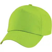 Beechfield Unisex Junior Junior 5 Panel Baseball Cap (Kalk groen)