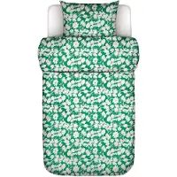 Marc O'Polo Dekbedovertrek Hanne Vivid Green Satijn-140 x 200 / 220 cm | 1-Persoons