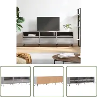The Living Store Tv-meubel - - 150 x 30 x 44.5 cm - Grijs Sonoma eiken