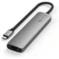 Satechi Usb C 7-in-1 Slim Multiport Adapter met Ethernet Space Grey