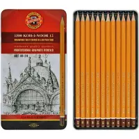 Koh-I-Noor Toison d'Or Graphietpotlood Set, 12 Potloden (8B-2H), Perfect voor Artiesten en Tekenaars, FA1502/11