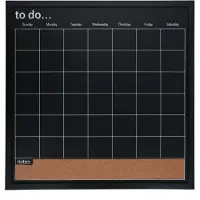 Coppens Maandplanner bord zwart 56x56cm |