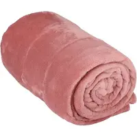 Coppens Flanellen plaid in roze 200x150cm