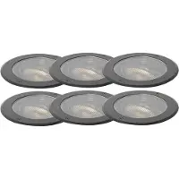 QAZQA Set van 6 grondspot wart AR111 verstelbaar IP65 - Delux Honey