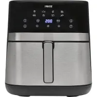 Princess 182474 DualHeat Airfryer - 7L - 2300 W - PFAS vrij - Dubbele verwarmingselementen - 12 voorgeprogammeerde programma's - Stijlvol matzwart ontwerp