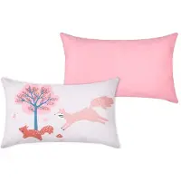 Stof - Decoratieve kussen voor de kinderkamer CYRIELLE, roze, 30 x 50 cm
