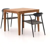 Manifesto furniture + 10% kassakorting | Manifesto Cavone/Bruca 90cm dining tuinset 3-delig stapelbaar
