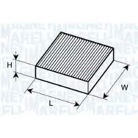 MAGNETI MARELLI 350203061750 Interieurfilter