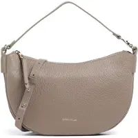 Coccinelle C-Easy Schoudertas Leer 25 cm grijs