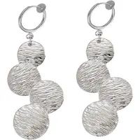 Charme Bijoux Klem oorbellen -zilverkleur- rond- geen gaatje-