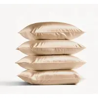 Silk Heaven 4x Zijden Kussensloop Peach Blush - 19MM - - 60x70cm (standaard) / Hotelsluiting