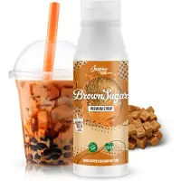 The Inspire Food Company Inspire Food Company - Bruine Suiker Bubble Tea Siroop - 100% natuurlijk, geen kunstmatige kleurstoffen toegevoegd - 300 ML