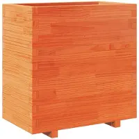vidaXL Plantenbak 70x40x72,5 cm massief grenenhout wasbruin