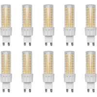 Avide G9 LED Insteeklamp 7W 220-240V - 3000K - 640lm - LED Lampjes Insteek - Warm wit licht - Vervangt 49W lamp - 10 stuks