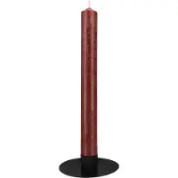 QUVIO Kandelaar - 10 x 3 cm - Metaal - Zwart