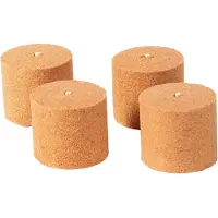 Novaliv 4x Houtsnippers Brandstofelementen voor Tuinfakkels Wasrollen voor Tuinfakkels - Flikkerend Vuureffect - Tuingadget voor Buiten voor Mannen & Vrouwen - Vuurkom Vuurkolom (7,5 cm x 8 cm Hoogte)