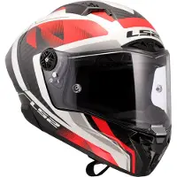 LS2 LS2FF805ThunderGPAeroRauteWitRood06Integraalhelm Maat XL