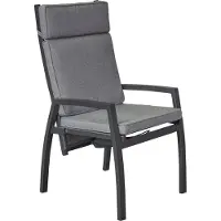 LC Garden Sondrino verstelbare stoel antraciet, incl. kussen