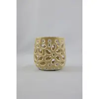 Mansion Atmosphere Waxinelichthouder beige 8x8x7cm