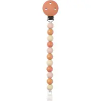 Nattou SILICONE Fopspeenketting - 21 cm - Beige/Terracotta