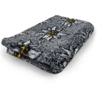 Vetbed Vet bed- Edelweiss - Grijs - Antislip Hondenmat - 150 x 100 cm - Hondenbed - Benchmat - Voor Honden - Machinewasbaar Hondenkleed