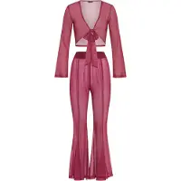 LASCANA Jumpsuit wijnrood