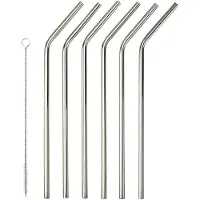 Dorre Corrigan rietjes 23 cm 6-pack Roestvrij staal
