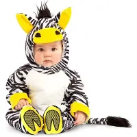 MOM Zebra Kids Costume Geel 7-12 Months Kinderen