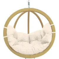 Amazonas Globo Chair Hangstoel - 1 Persoons - Hout - Naturel Kussens