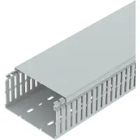 Obo Bettermann 6178566 Kabelgoot Bovenstuk (l x b x h) 2000 x 125 x 75 mm 4 stuk(s) Grijs
