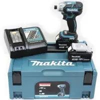 Makita DTS141RTJ 18V Li-Ion Accu Impuls Slagschroevendraaier Set (2x 5.0Ah Accu) In Mbox - Koolborstelloos