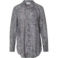 Comma Blouse grijs / zwart