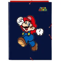 Super Map Super Mario World Marineblauw A4