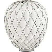 Fontana Arte Pinecone Tafellamp Chrome White | Large